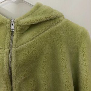 UO Bliss Fuzzy Fleece Hoodie Sweatshirt (L)